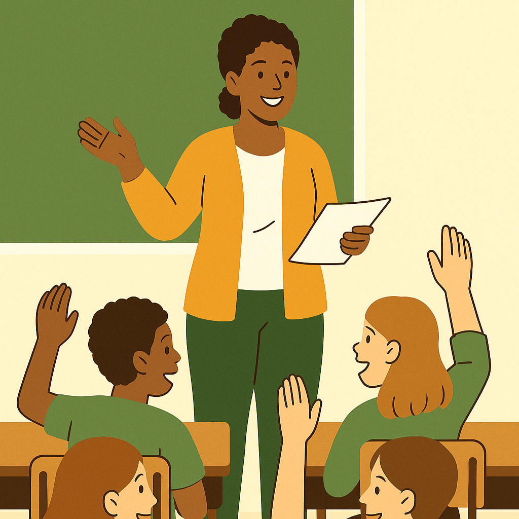 Teacher in classroom